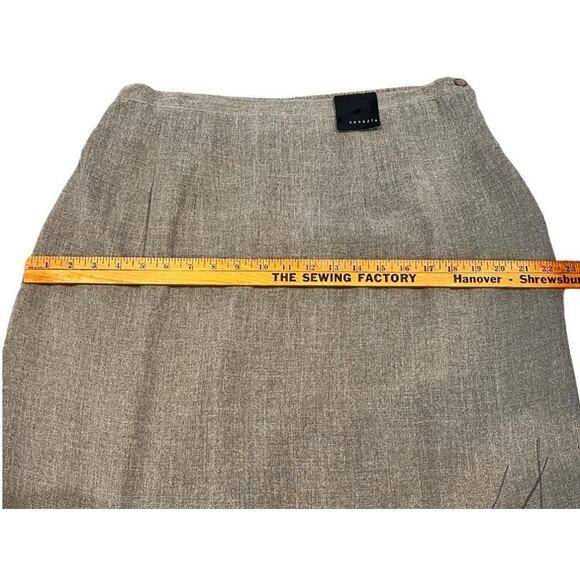 Deadstock Venezia Lane Bryant 90 Style Maxi Skirt Slit Embroidered SZ 14 16 Gray - Picture 7 of 12